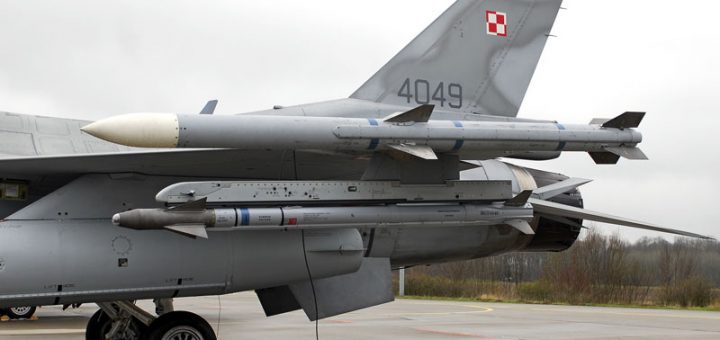 Polish F-16C Block 52 with AIM-9X-and- CTAM-120C AMRAAM missile