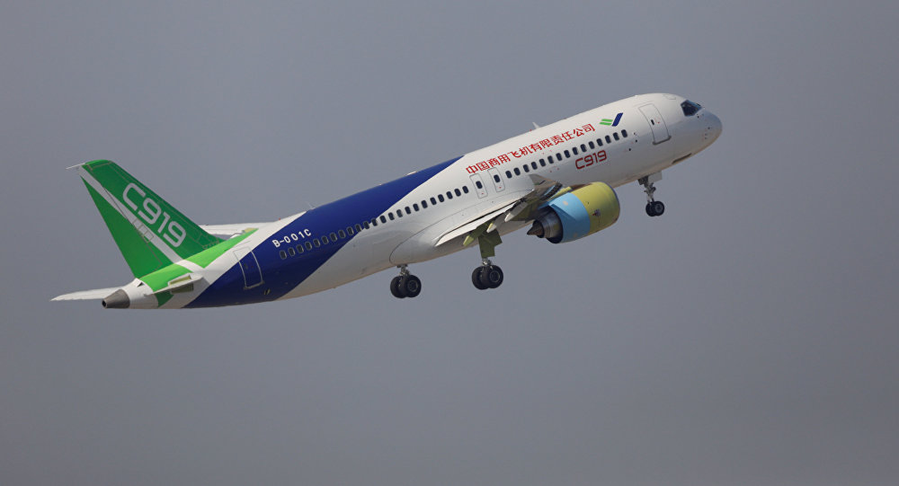 Chinese second prototype of the C-919 Passenger Jet 