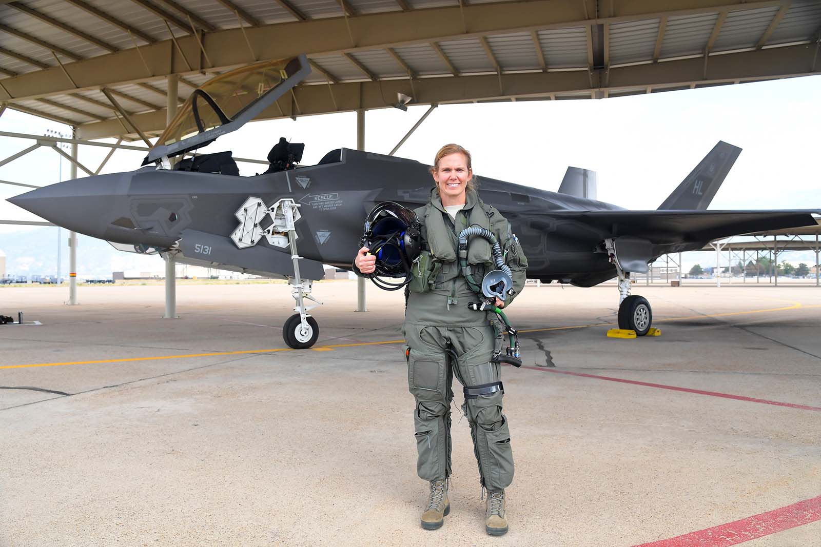 USAF Reserves first female F-35 pilot Col Gina Torch Sabric