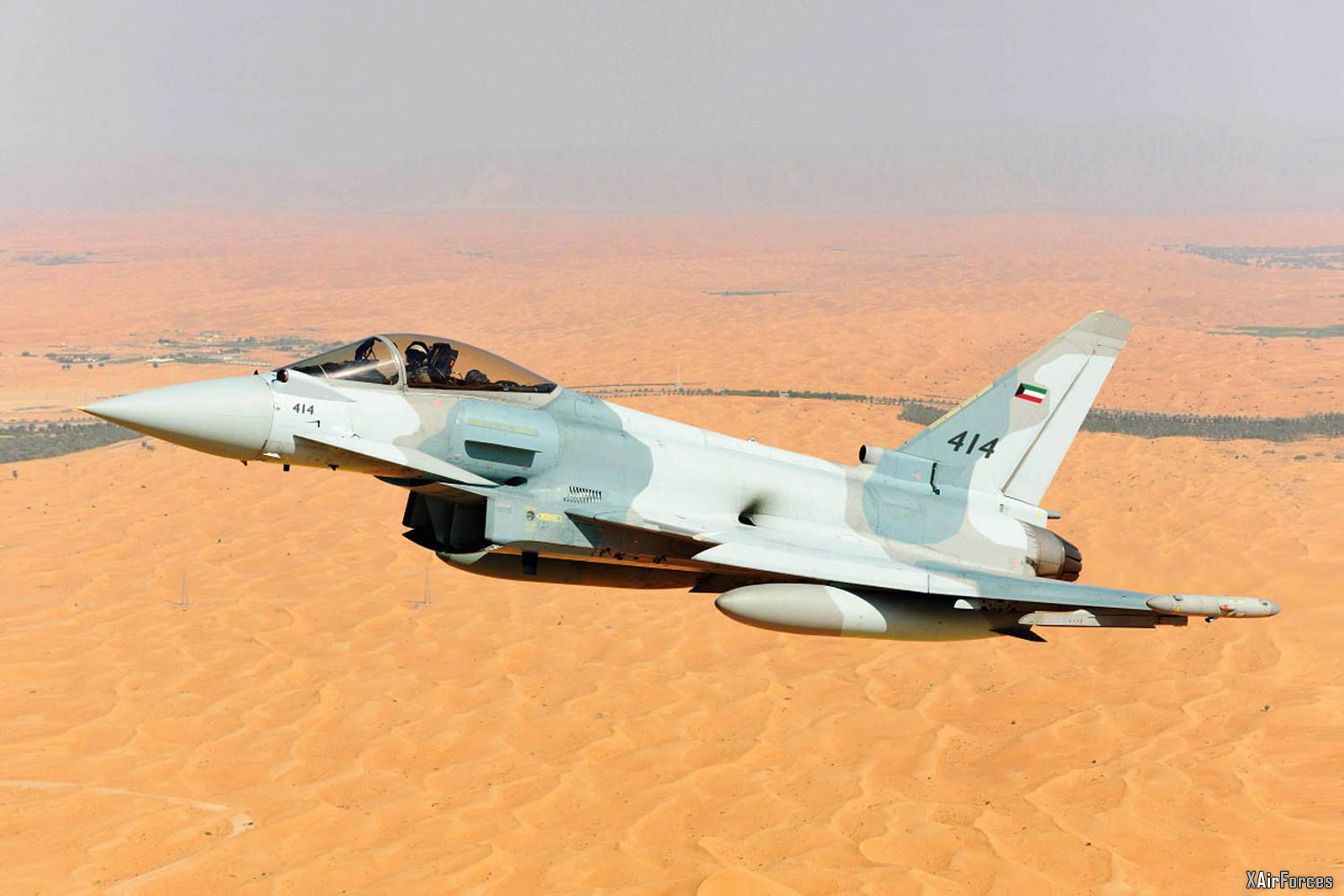 Kuwait Air Force Eurofighter Typhoon multi-role fighter aircraft 